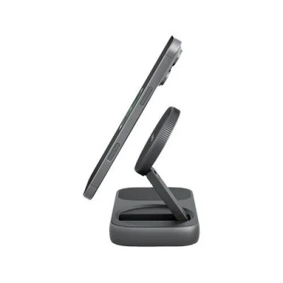 Energea Widock Plus, 7 In 1  Usb-C 3.1 Dock With Qi2 Charging - Gunmetal